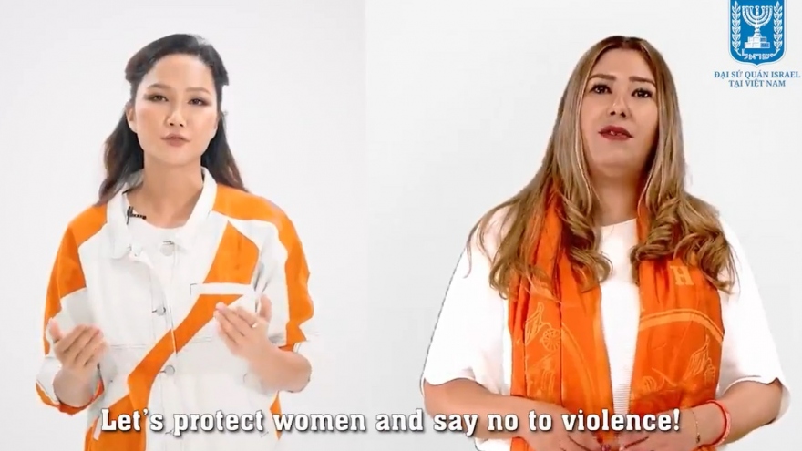 Hoa hậu H'Hen Niê và Phó Đại sứ Israel tại Việt Nam kêu gọi chống bạo lực đối với phụ nữ
